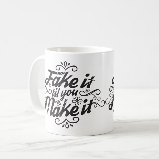 それを襲わせるまでそれを「偽造して下さい コーヒーマグカップ (正面左)