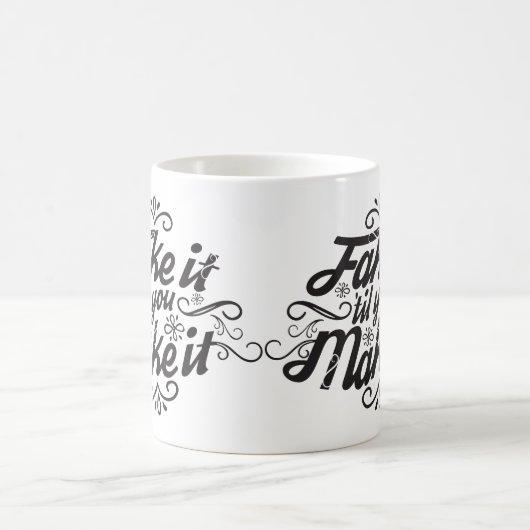 それを襲わせるまでそれを「偽造して下さい コーヒーマグカップ (中央)