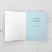 それを言うまでもないです感謝していして下さい サンキューカード (内部)