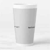 それを設定して、何? カフェラテマグ (正面)