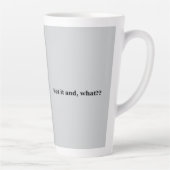 それを設定して、何? カフェラテマグ (右)