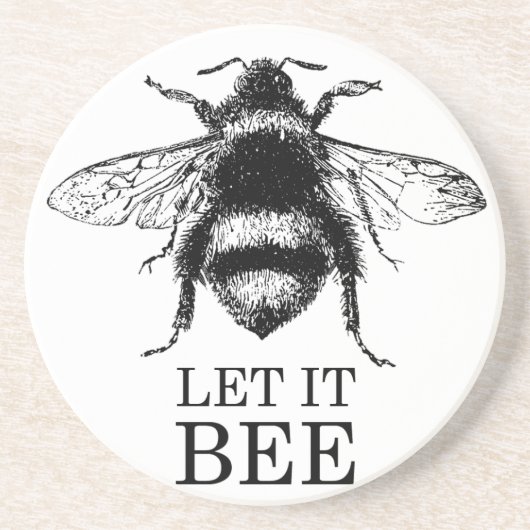 それを許可される蜂のヴィンテージの自然ののまわりに コースター (正面)
