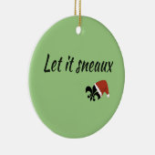 それを許可されるSneauxルイジアナのケージャンのクリスマスのオーナメント セラミックオーナメント (右)