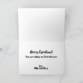 それを許可されるSneauxルイジアナのケージャンのクリスマスカード シーズンカード (内部)