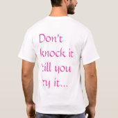 それを試みるまでknowckはそれ tシャツ (裏面)