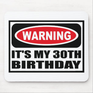 それを警告することは私の第30誕生日のマウスパッドです マウスパッド