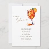 それを起動アペロールブライダルシャワー 招待状 (正面)