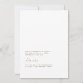 それを起動アペロールブライダルシャワー 招待状 (裏面)