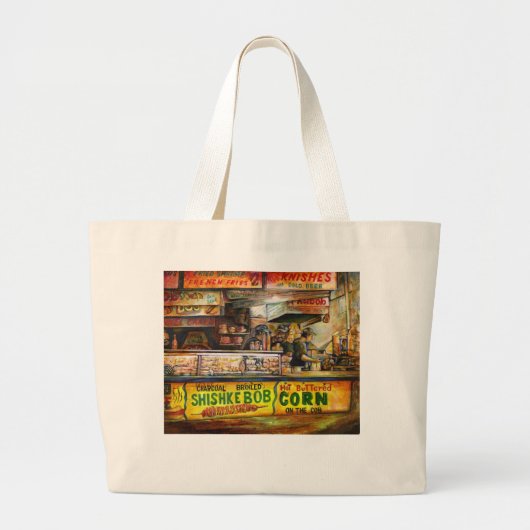 それを超えることはできない ラージトートバッグ (正面)