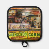 それを超えることはできない 鍋敷き (正面)