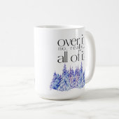 それを越えて。全て。木で コーヒーマグカップ (正面右)