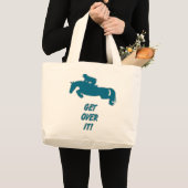 それを馬を乗り越えて下さい ラージトートバッグ (正面(商品))