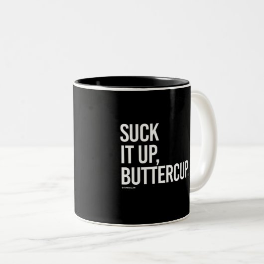 それを、キンボウゲ-女の子のフィットネス   - .png吸って下さい ツートーンマグカップ (正面右)