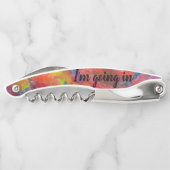 "それを"コルクせん抜きねじで締めて下さい ソムリエナイフ (裏面)