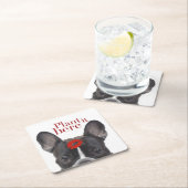 "それを"ペーパーコースターここに植えて下さい スクエアペーパーコースター (インサイチュ)