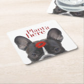 "それを"ペーパーコースターここに植えて下さい スクエアペーパーコースター (アングル)