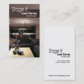 "それを"家の経験豊かな人、インテリア・デザイナー実質米国東部標準時刻上演して下さい 名刺 (正面/裏面)