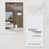 "それを"家の経験豊かな人、インテリア・デザイナー、不動産仲介業者上演して下さい 名刺 (正面/裏面)