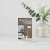 "それを"家の経験豊かな人、インテリア・デザイナー、不動産仲介業者上演して下さい 名刺 (スタンド正面)