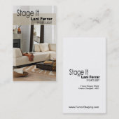 "それを"家の経験豊かな人、インテリア・デザイナー、不動産仲介業者上演して下さい 名刺 (正面/裏面)