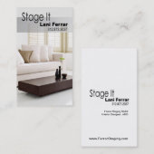 "それを"家の経験豊かな人、インテリア・デザイナー、不動産仲介業者上演して下さい 名刺 (正面/裏面)