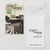 "それを"家の経験豊かな人、インテリア・デザイナー、不動産仲介業者上演して下さい 名刺 (正面/裏面)