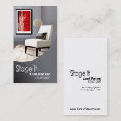 "それを"家の経験豊かな人、インテリア・デザイナー、不動産仲介業者上演して下さい 名刺 (正面/裏面)