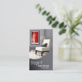 "それを"家の経験豊かな人、インテリア・デザイナー、不動産仲介業者上演して下さい 名刺 (スタンド正面)