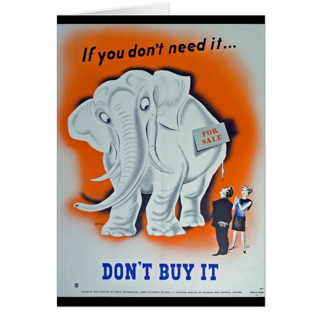 それを… "必要としなければプロパガンダポスター" (正面)