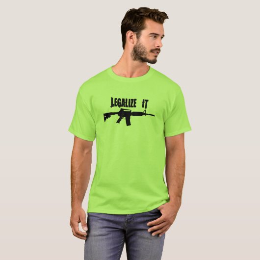 それをAR15法律化して下さい Tシャツ (正面フル)