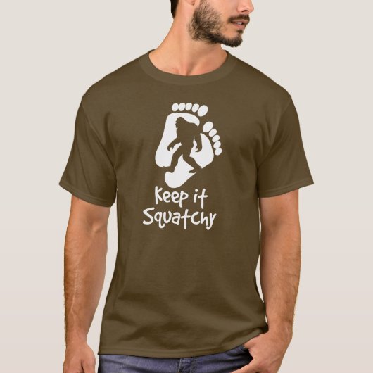 それをSquatchyのTシャツ保って下さい Tシャツ (正面)