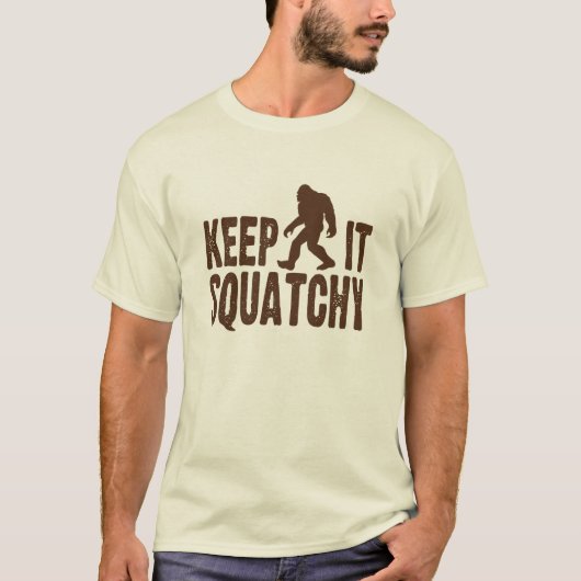 それをSquatchyのTシャツ保って下さい Tシャツ (正面)