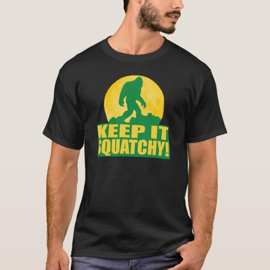 それをSQUATCHY保って下さい! 月の版の特別な吠え声 Tシャツ (正面)