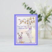 それをWestieの子犬のイースター郵便はがきカスタマイズ シーズンポストカード (スタンド正面)