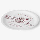 それエレガントはアモーレ婚約パーティ ペーパープレート (アングル)