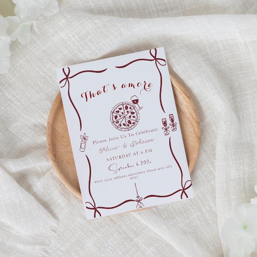 それエレガントはアモーレ婚約パーティ 招待状