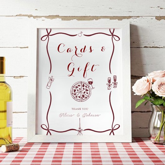 それエレガントはamore婚約パーティギフト&カード ポスター