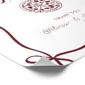 それエレガントはamore婚約パーティギフト&カード ポスター (角)