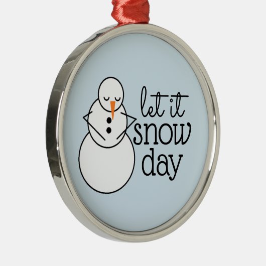 それオーナメント割り当てられる日のクリスマスの雪が降るため メタルオーナメント (右)