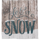 それカーテン割り当てられるクリスマスのシャワーの浴室の雪が降るため シャワーカーテン (正面)