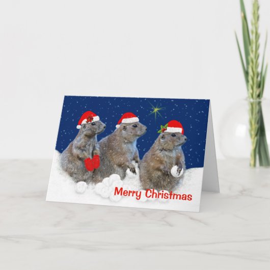 それクリスマスカード割り当てられる雪が降るため シーズンカード (正面)