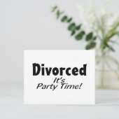 それパーティーの時間は離婚します インビテーションポストカード (スタンド正面)