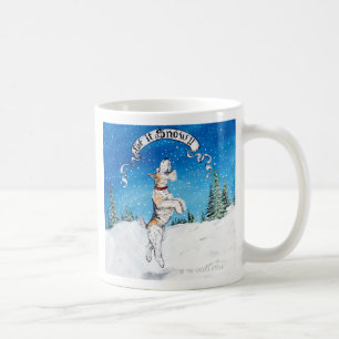 それフォックステリア犬割り当てられるワイヤー雪が降るため! コーヒーマグカップ