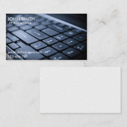 それフリーコンピュータ解決のコンサルタントそれ 名刺 (正面/裏面)