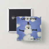 それボタン割り当てられる雪が降るため 缶バッジ (正面&裏面)