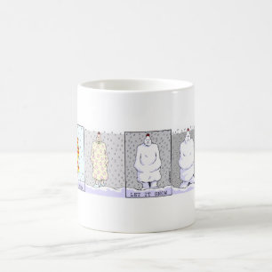 それマグ割り当てられる雪が降るため コーヒーマグカップ