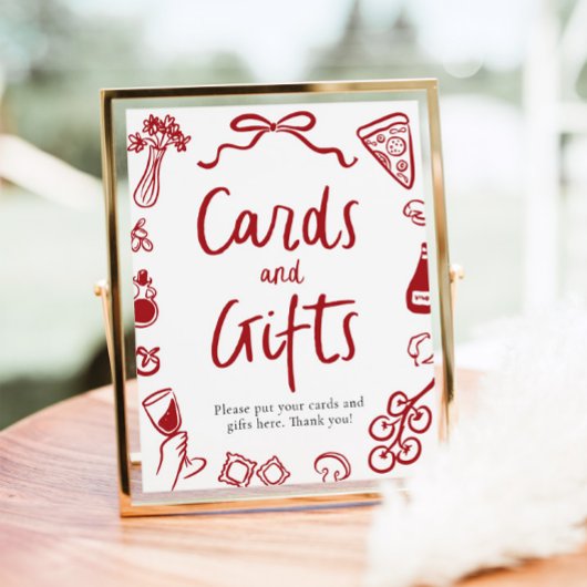 それモダンがアモーレイタリアンピザカードとギフト ポスター