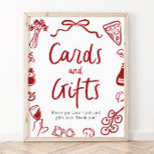 それモダンがアモーレイタリアンピザカードとギフト ポスター