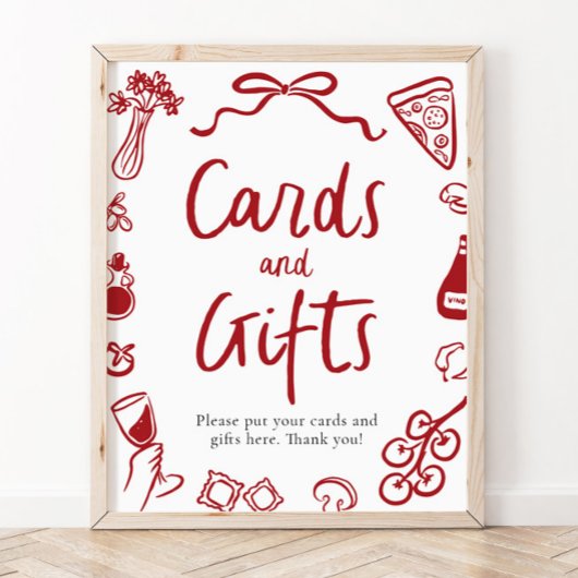 それモダンがアモーレイタリアンピザカードとギフト ポスター