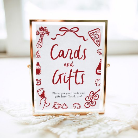 それモダンがアモーレイタリアンピザカードとギフト ポスター